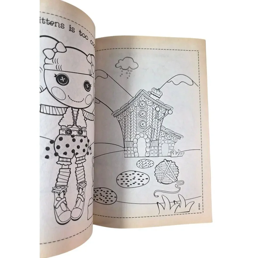 Lalaloopsy Lalaoopsies Giant Coloring And Activity Book Uncolored Read* Vintage